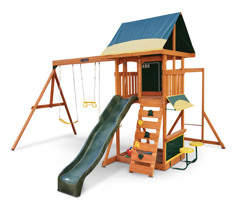 Brightside Outdoor Cedar Wooden Swing/Play Set, Ages 3-10 K5451