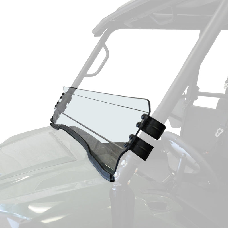 Uncoated Half Fixed Windshield, Mule PRO FX/T W1280