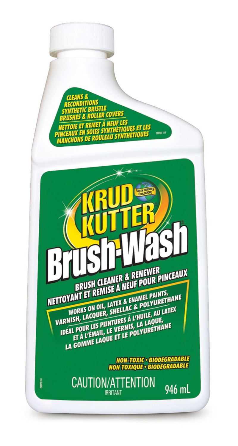 Brush-Wash Cleaner & Renewer For Oil, Latex & Enamel Paint, Non-Toxic, 946-mL R6856