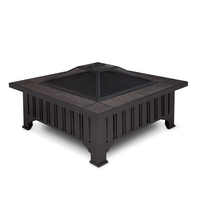 Lafayette Square Wood Burning Fire Pit in Black, 34-in L0718