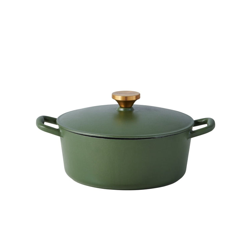 Deep Olive Tuscan Enamel/Cast Iron Dutch Oven, 4-qt U5529