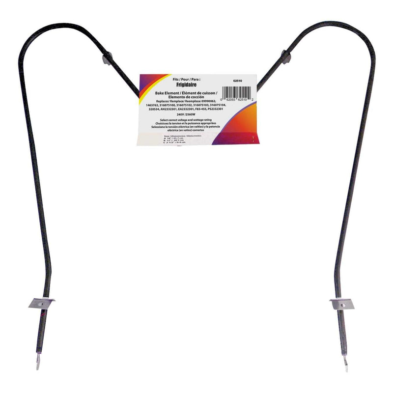 62510/2 Oven/Bake Element with Straight Spade Connector, 2360W, 30-in Z9662