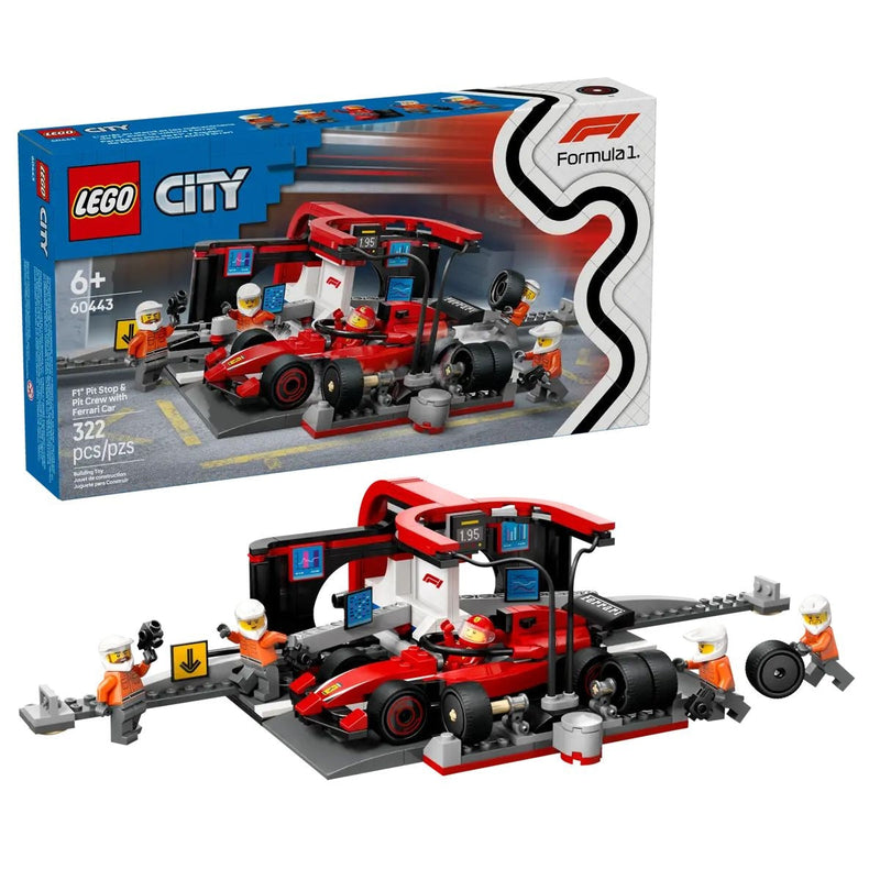 City 60443 F1 Pit Stop and Pit Crew with Car, 322-pc T9595