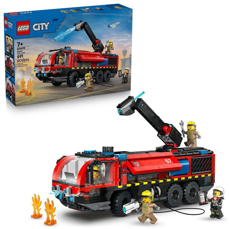 City Airport Fire Truck Building Set - 60499, 691-pcs, Ages 7+ Q9135