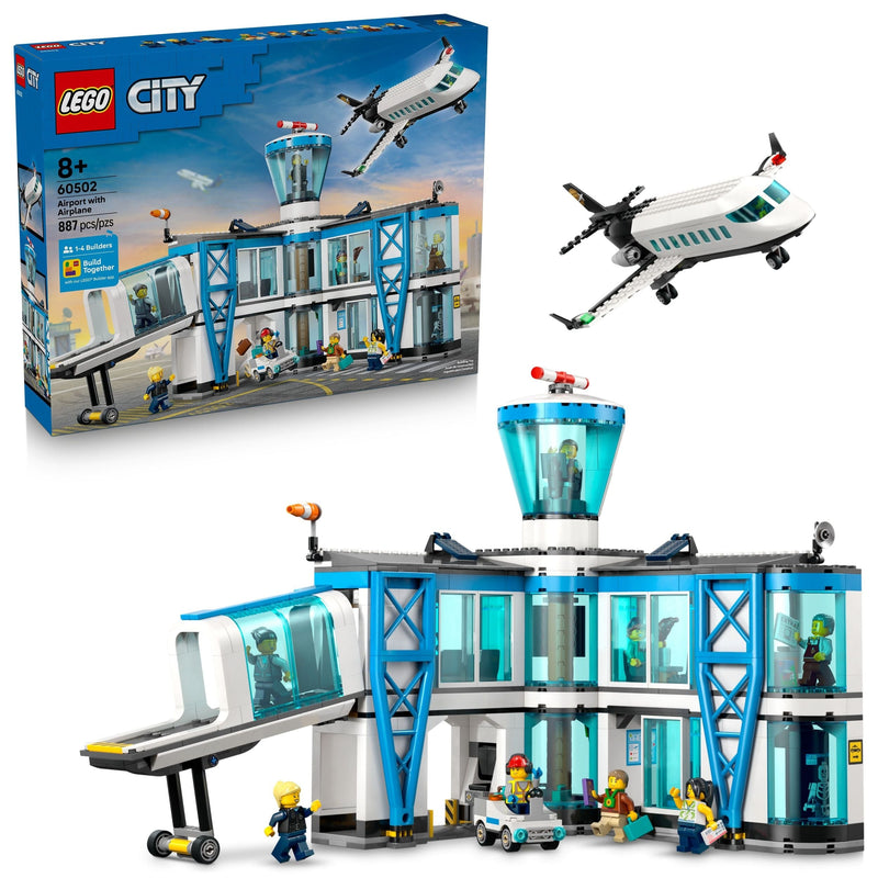 City Airport With Airplane Building Set - 60502, 887-pcs, Ages 8+ M7429