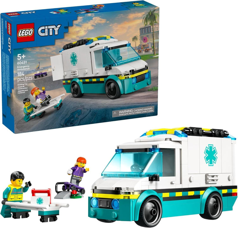 City Emergency Ambulance - 60451, 184-pcs, Ages 5+ C6594