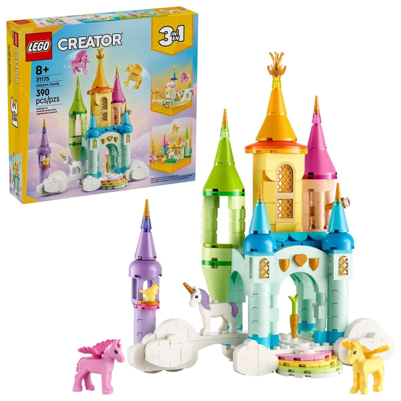 Creator 3-in-1 Unicorn Castle - 31175, 390-pcs, Ages 8+ N2515
