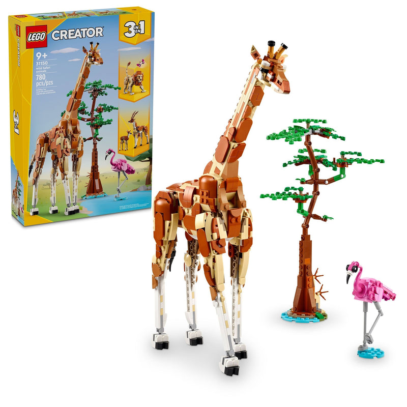 Creator 3-in-1 Wild Safari Animals - 31150, 780-pcs, Ages 9+ C4190
