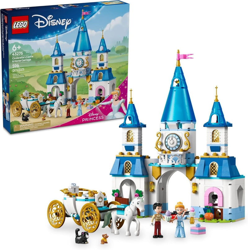 Cinderella's Castle & Horse Carriage - 43275, 596-pcs, Ages 6+ N9326