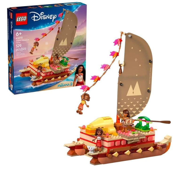 Princess Moana's Adventure Canoe - 43270, 529-pcs, Ages 6+ X6419