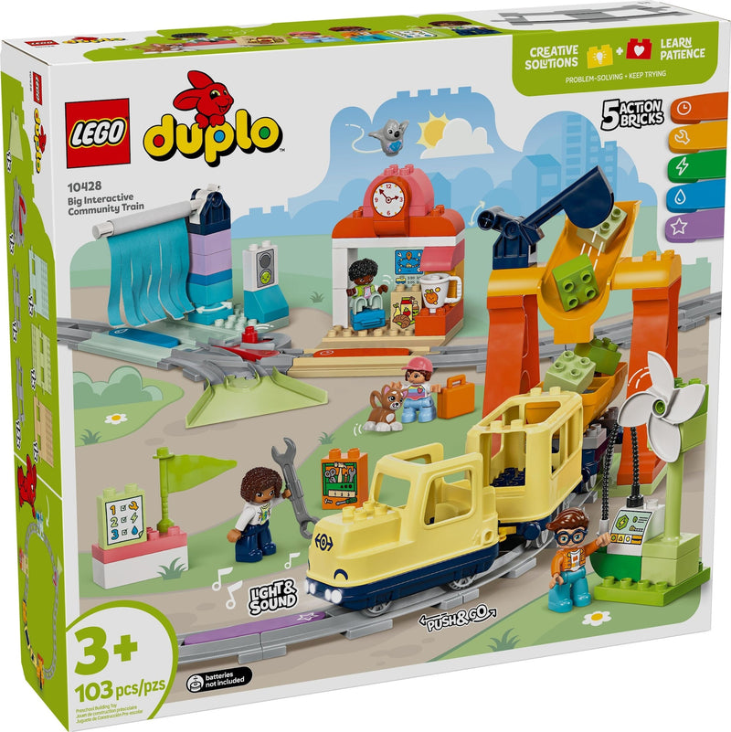 Big Interactive Community Train - 10428, 103-pcs, Ages 3+ U3571