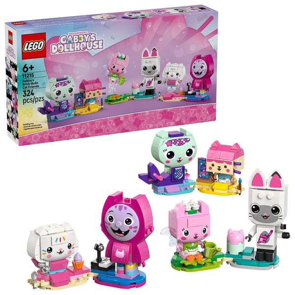 's Brick-Built Cat Friends - 11215, 324-pcs, Ages 6+ B2388
