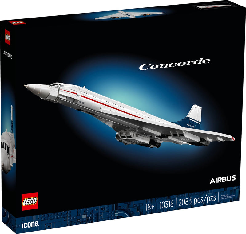 Icons Concorde Model Plane Building Set - 10318, 2083-pcs, Ages 18+ E1651