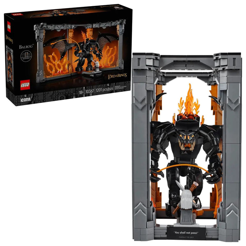 Icons The Lord of the Rings: Balrog Book Nook - 10367, 1201-pcs, Ages 18+ J6120
