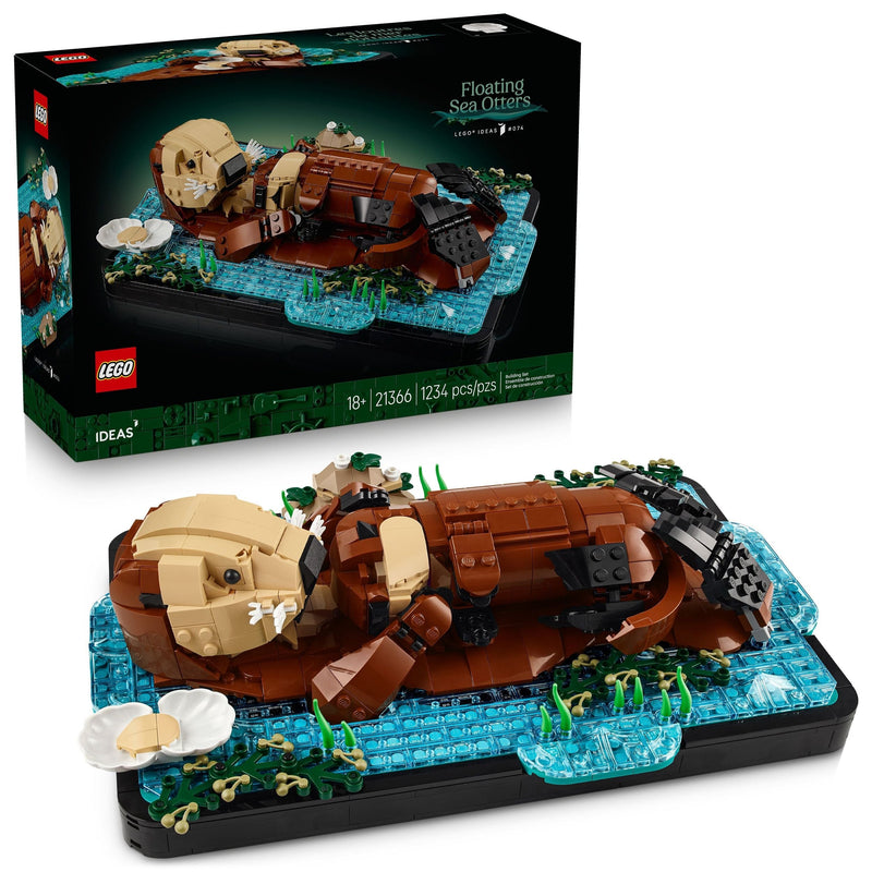 Ideas Floating Sea Otters Building Toy Set - 21366, 1234-pc, Ages 18+ I8125