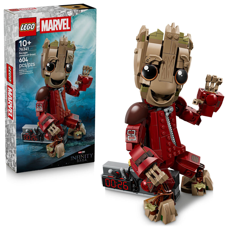 Marvel Ravager Jumpsuit Groot - 76341, 604-pcs, Ages 10+ V6730