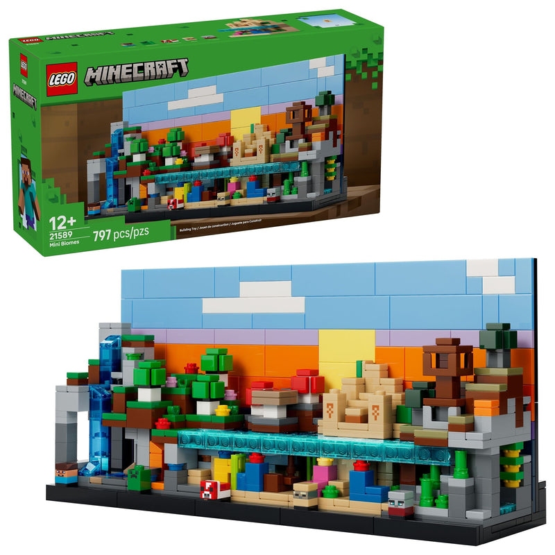 Mini Biomes Toy Building Set - 21589, 797-pcs, Ages 12+ I3075