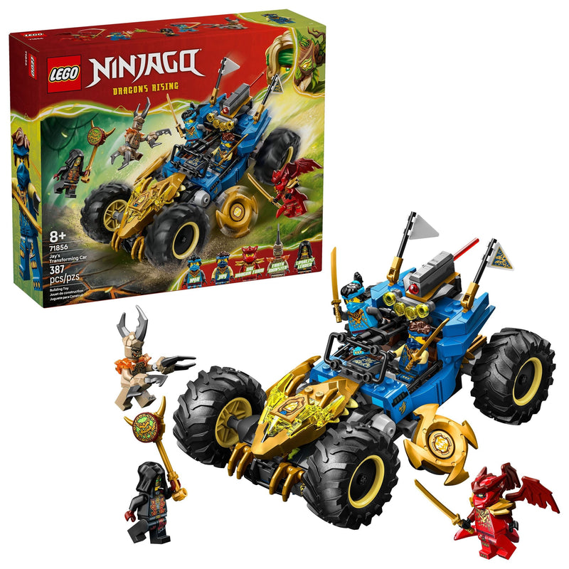 Jay’s Transforming Car Toy Building Set - 71856, 387-pcs, Ages 8+ T8071