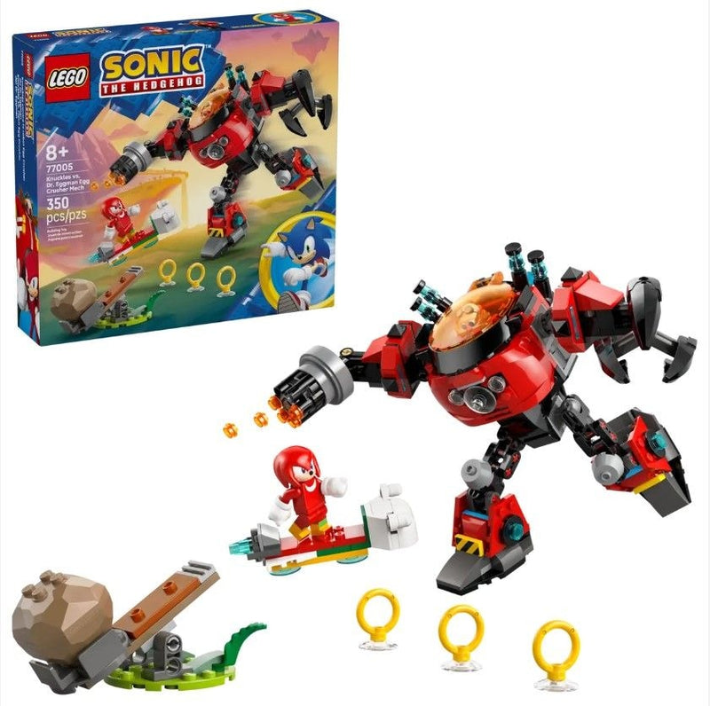 Sonic Knuckles vs. Dr. Eggman Egg Crusher Mech - 77005, 350-pcs, Ages 8+ L7635
