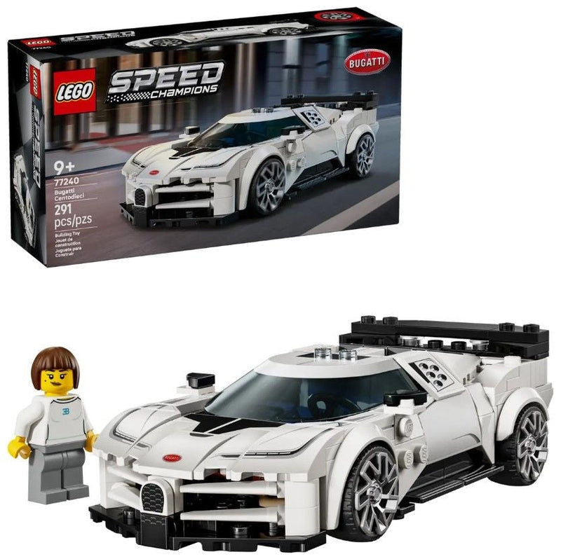 Speed Champions Bugatti Centodieci Hyper Sports Car - 77240, 291-pcs, Ages 9+ T2460