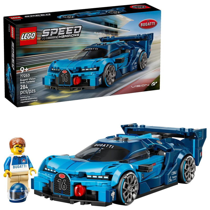 Speed Champions Bugatti Vision Gran Turismo Hyper Sports Car - 77253, 284-pcs, Ages 9+ T0176