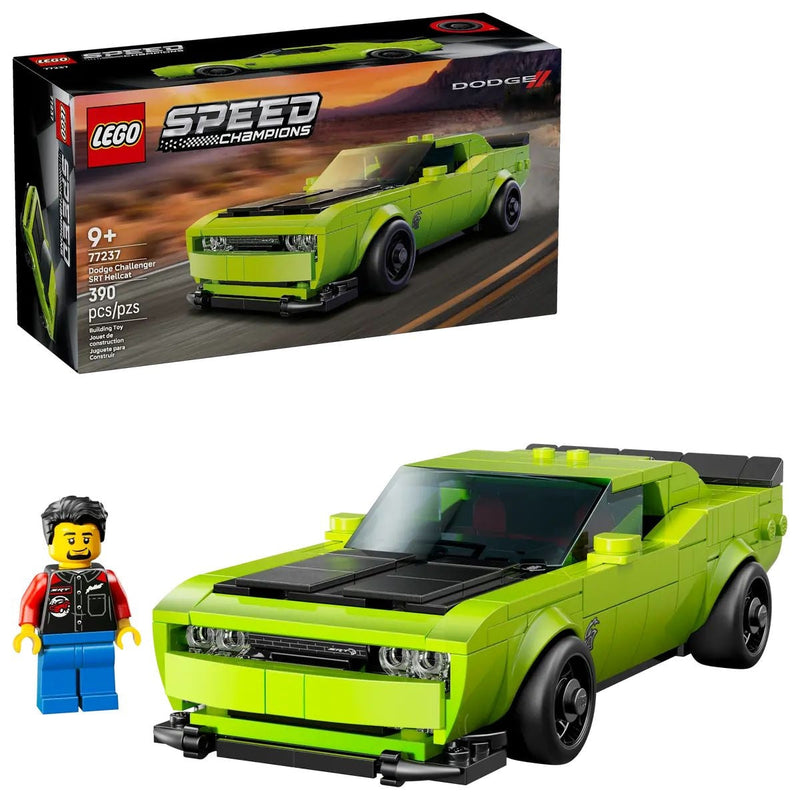 Speed Champions Dodge Challenger SRT Hellcat Sports Car - 77237, 390-pcs, Ages 9+ Y2469