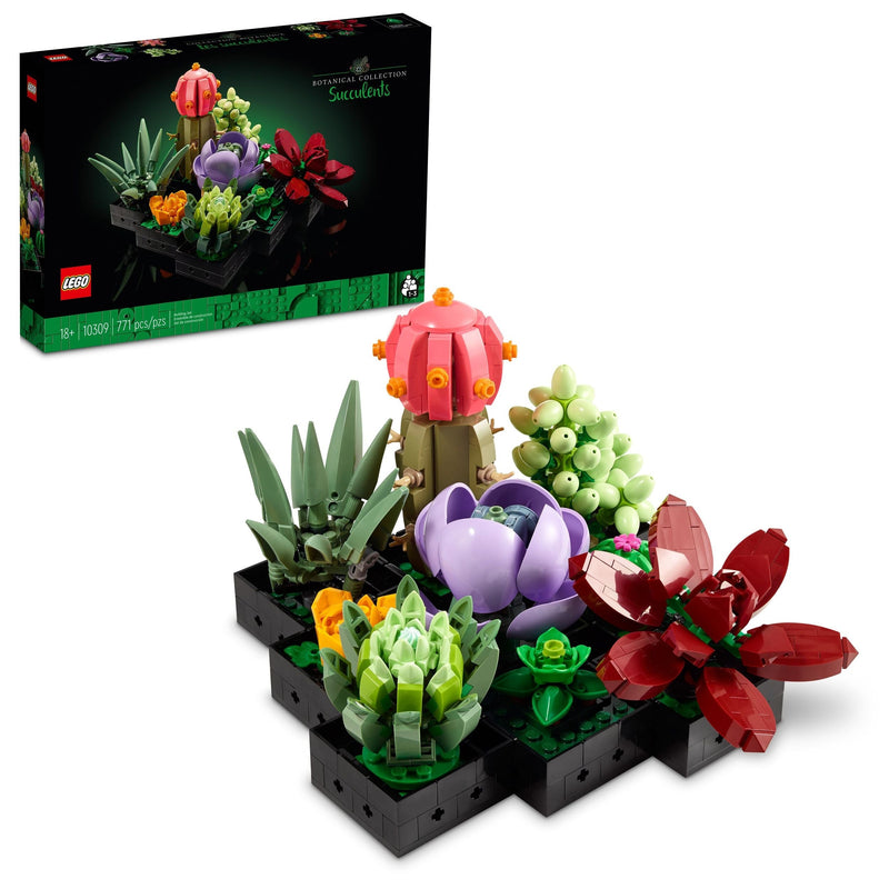 The Botanical Collection Succulents Building Set – 10309, 771-pcs, Ages 18+ F7375