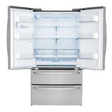 LG 36 in. 28 cu. ft. Stainless-steel French Door Refrigerator with Smudge-resistant Finish and SmartThinQ Wi-Fi