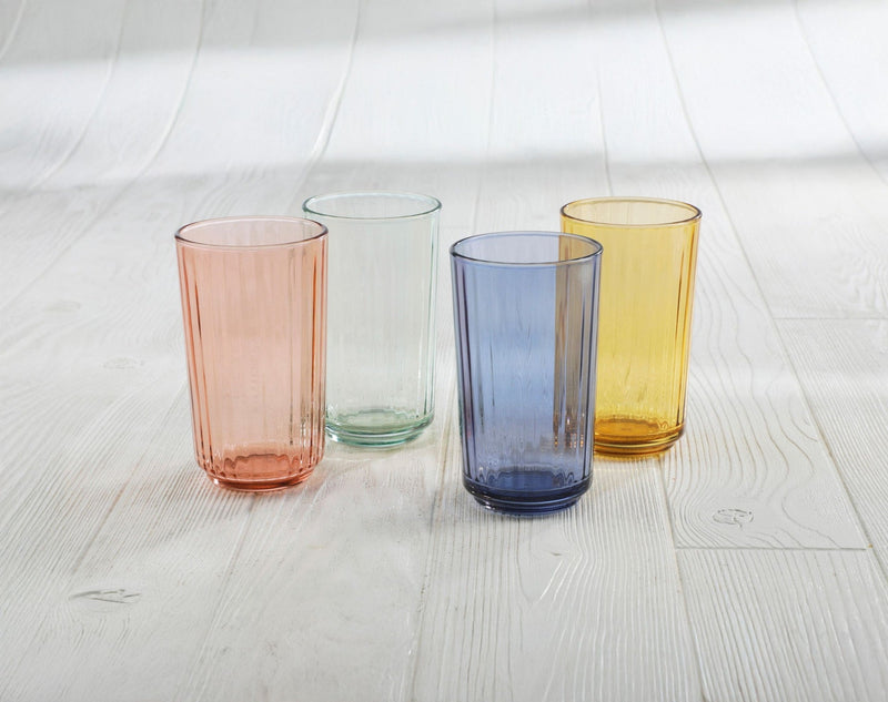 Panello Mixed Colour Highball Glass Set, 4-pk D9699