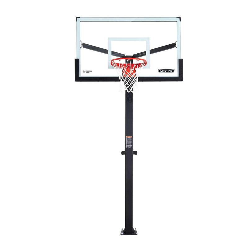 Mommoth Bolt Down Basketball Hoop with 60-in Tempered Glass K6040