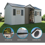 Outdoor Storage Shed with Windows, 8-ft x 15-ft