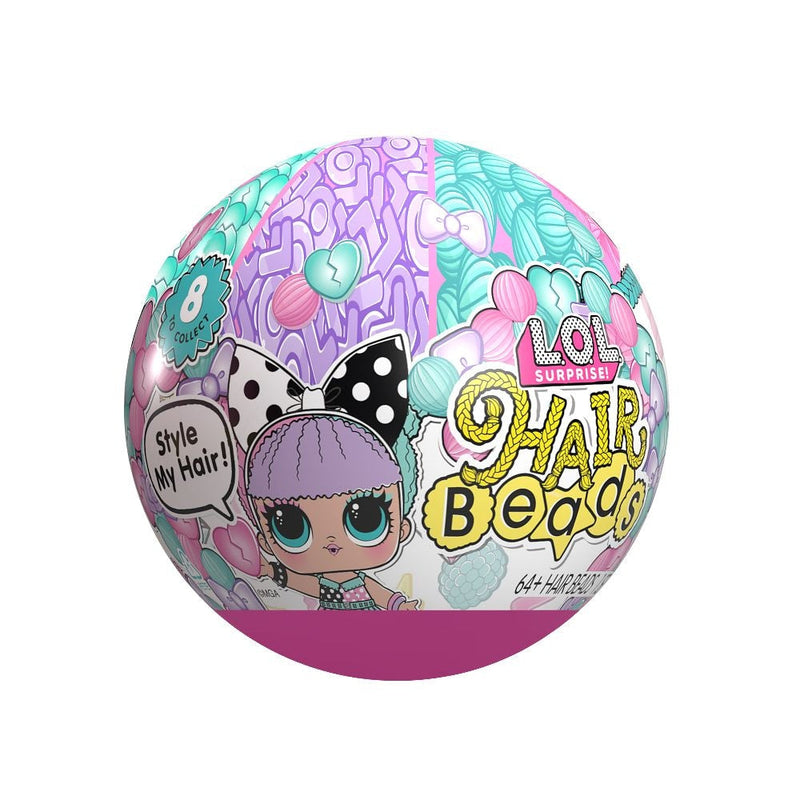 L.O.L. Surprise Hair Beads Tots with 60+ Hair Beads, Collectible Doll, Assorted, Ages 4+ Y3772