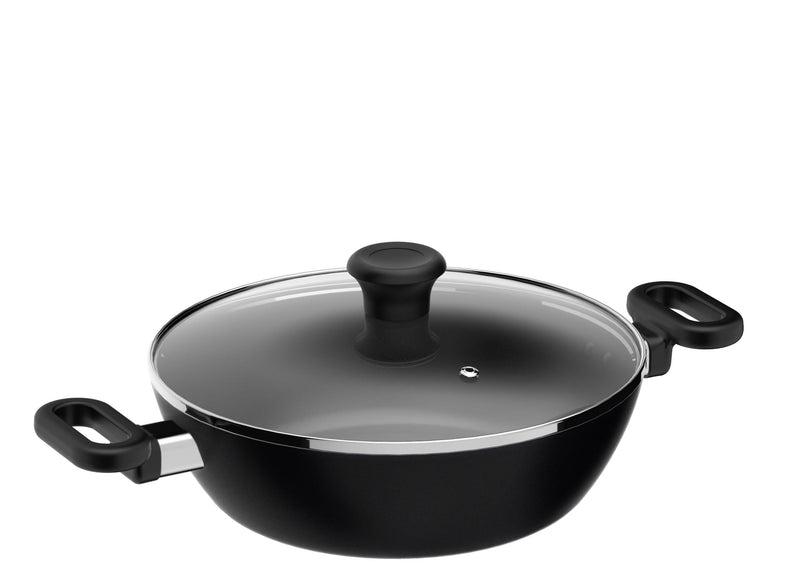 3.4qt Non-Stick Karahi with lid 26cm 10.25in I2584