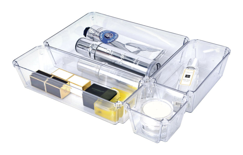 Clear Organization Bin Set, 25-pc Z8260