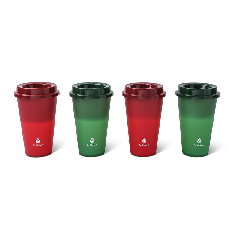 Hot Colour Changing Cups with Lids, 16-oz, 4-pk P2419