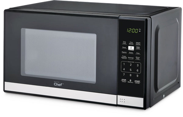 Countertop Microwave, 700 W, Black Stainless Steel, 0.7-cu-ft T8838