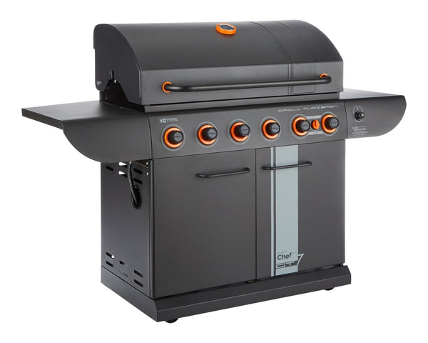 Grill Turismo 680 7-Burner Convertible LP Gas BBQ V0107
