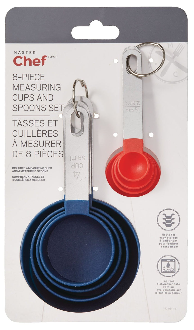Stainless Steel Stacking Measuring Cup & Spoons Set, 8-pc R5688