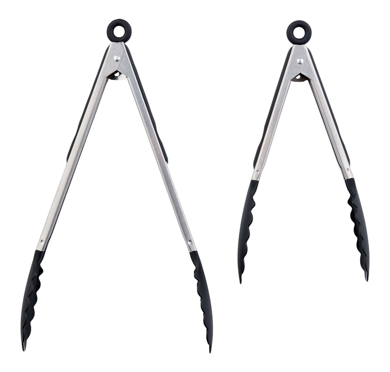 Stainless Steel Tong Set with Nylon Heads, 2-pc A1690