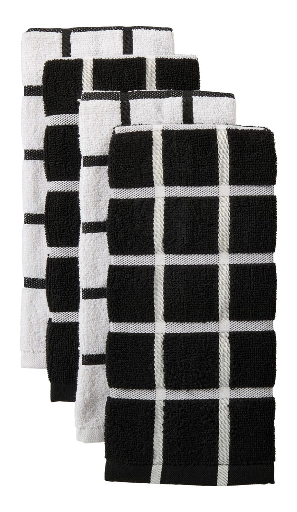 Terry Kitchen Towels, Reusable, Various Colours, 16-in x 26-in, 4-pk C9196