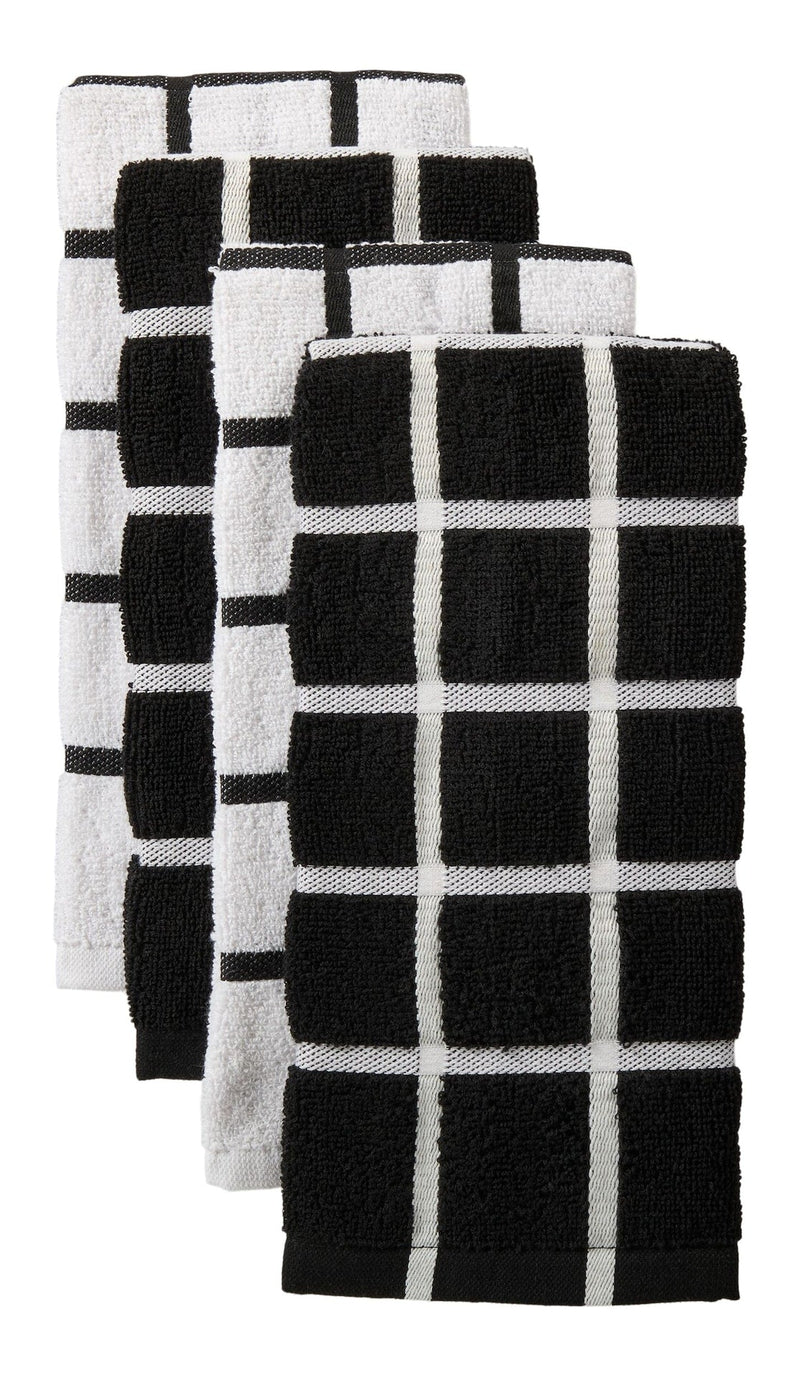 Terry Kitchen Towels, Reusable, Various Colours, 16-in x 26-in, 4-pk C9196
