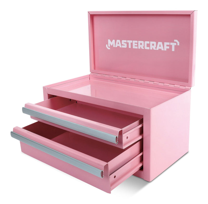 Mini Toolbox with 2 Drawers, Pink D0509