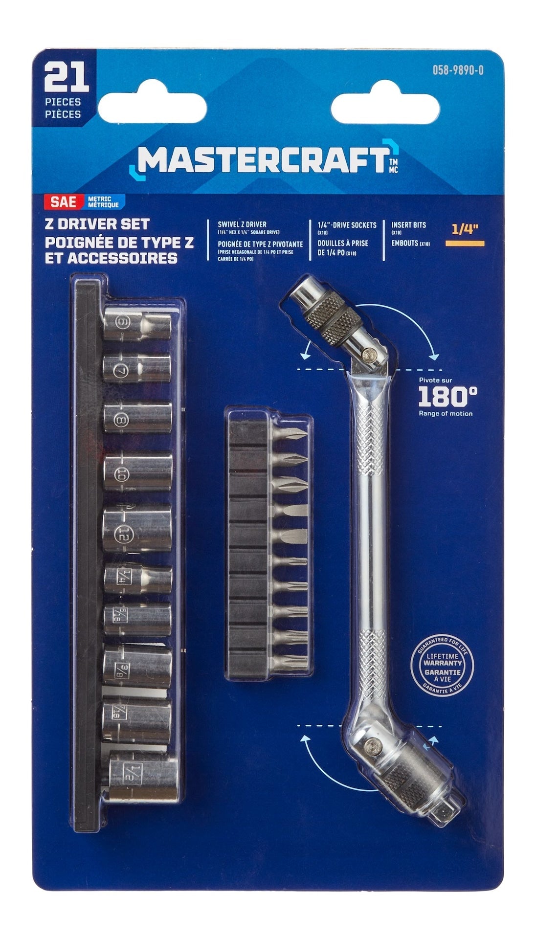 Swivel Z Driver Set, 21-pc