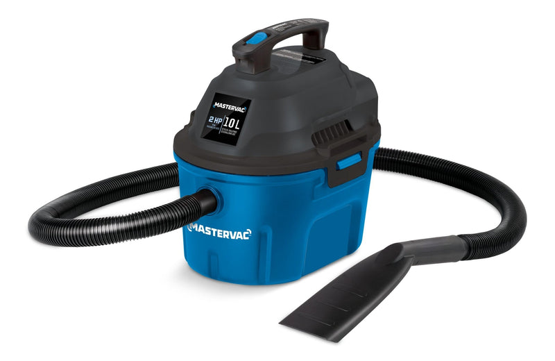 Mastervac AA255 2.0 Peak HP Wet/Dry Shop Vacuum with Hose and Accessories, 10-L T4389