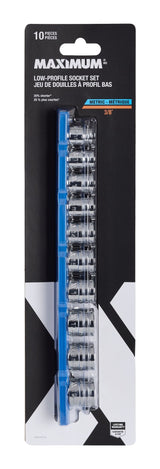 10 Piece 3/8" Drive Low Profile Socket Rail