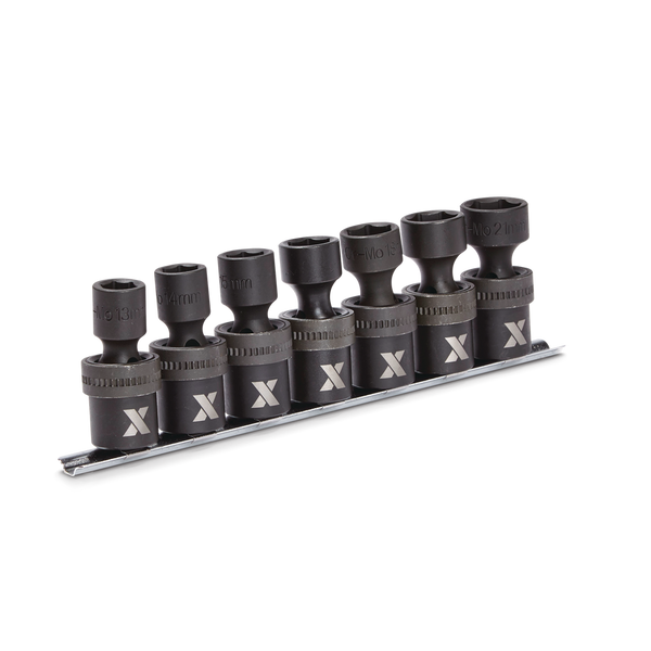 1/2-in Drive Swivel Impact Socket Set, 7-pc, Metric, Cr-Mo T4636