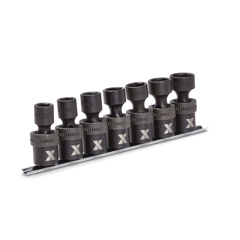 1/2-in Drive Swivel Impact Socket Set, 7-pc, Metric, Cr-Mo T4636