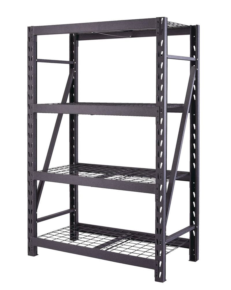 Adjustable 4-Shelf Heavy Duty Steel Metal Storage Rack / Shelving Unit, 48 x 24 x 72-in V4869