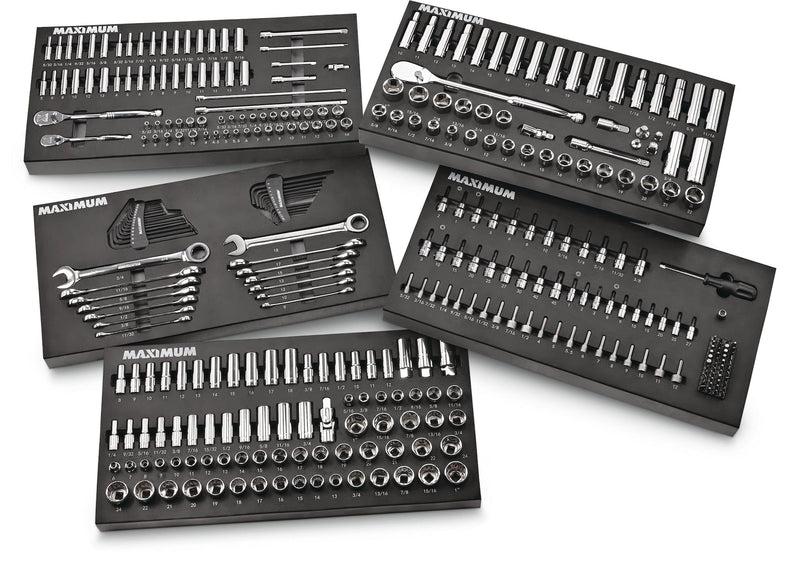 Professional Grade Socket Set, 346-pc, CRV, Nickel-Chrome Plating I6978