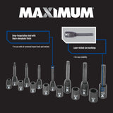 Star-drive & E-Star-drive Impact Bit Socket Set, 14-pc, SAE/Metric